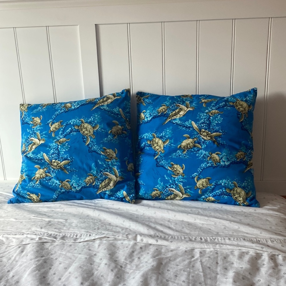 Turtle throw pillows